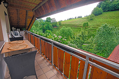 Balkon mit Blick ins Grüne